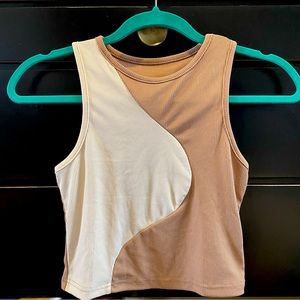 Colorblock Crop Tank